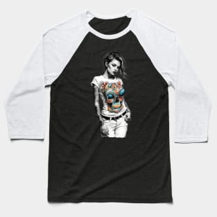 Elevate Your Style with a Chic Digital Image Baseball T-Shirt